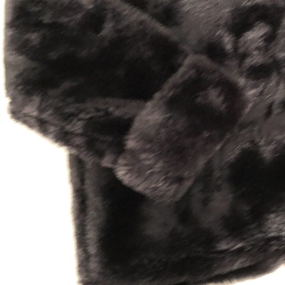 GAP Vintage Girls Black Teddy Bear Coat  S/P 5-6 - Picture 4 of 5